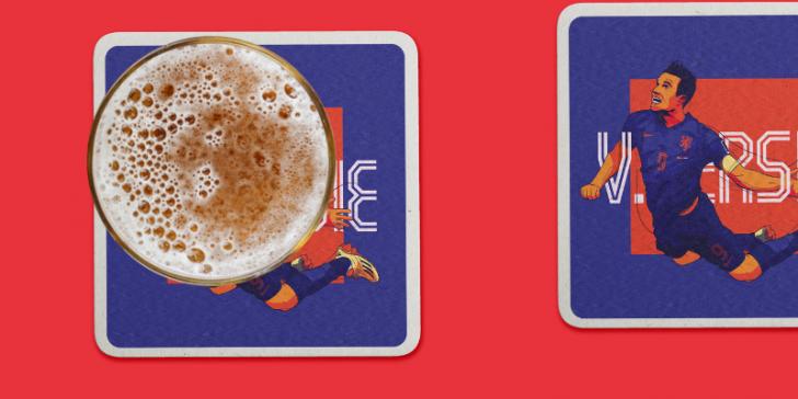 Engelsen maken bierviltjes voor een goed doel